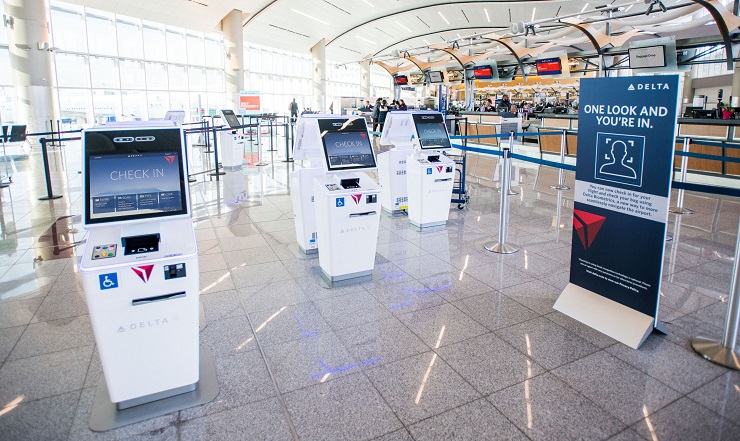 Биометрическим терминалом Delta Air Lines в Атланте воспользовались 25 000 клиентов