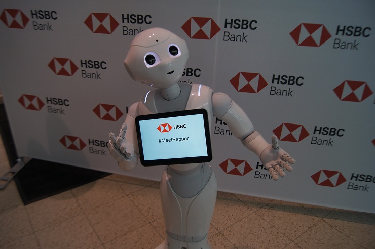 Робот Pepper будет работать в отделении банк HSBC в Майями  