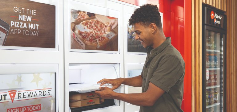 Pizza Hut тестирует автоматизированные терминалы выдачи заказов