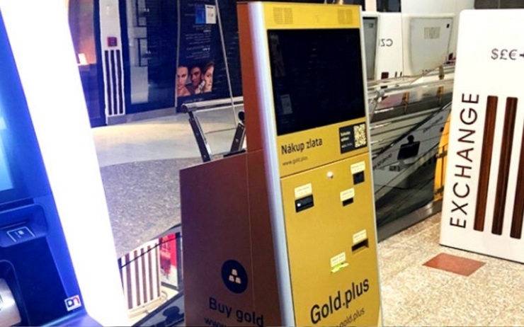 Автомат по продаже золота установили в Праге