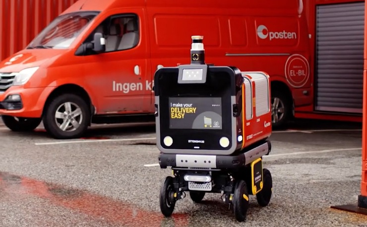 Ottonomy и Posten Norge тестируют автономного робота курьера в Осло
