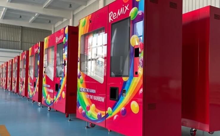 Incredivend получил эксклюзивные права на эксплуатацию вендинг автоматов Skittles Remix