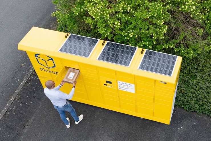 Pickup представил первые во Франции постаматы на солнечных батареях
