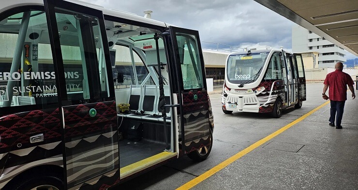 В международном аэропорту Гонолулу запустят автономный шаттл Beep