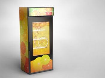 Компания Elisa представила Digital Signage холодильник для розничной торговли с прозрачным экраном