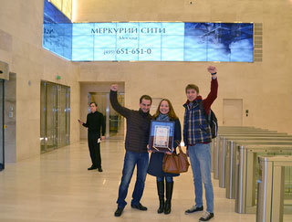 Digital signage видеостена в башне «Меркурий Сити» занесена в книгу рекордов России