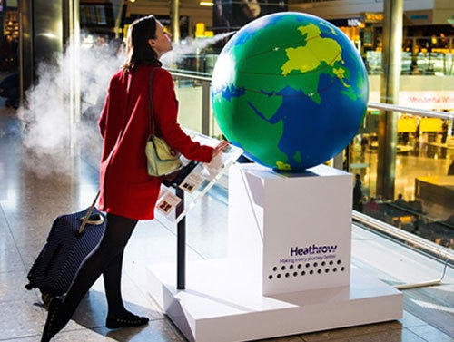 В лондонском аэропорту появился глобус с ароматами мира