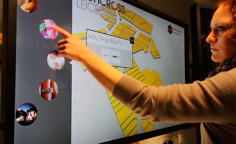 Multi-touch программное решение «Perception» меняет представление о Digital Signage
