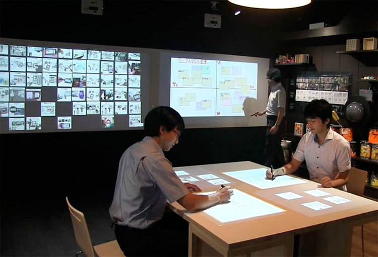 Компания Fujitsu представила интерактивный зал для мозговых штурмов