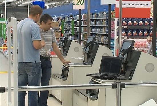 Новый гипермаркет «Окей» в Санкт-Петербурге оборудовали кассами самообслуживания