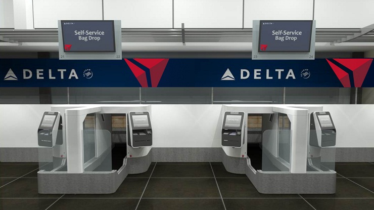 Delta Air Lines внедряет систему саморегистрации багажа bag drop с технологией распознавания лица