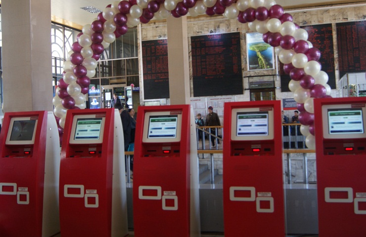 Транзакционные терминалы самообслуживания ВСЖД продали на 8%  больше билетов