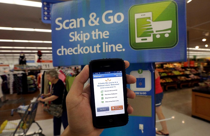 Walmart расширяет сеть магазинов с технологией Scan & Go 