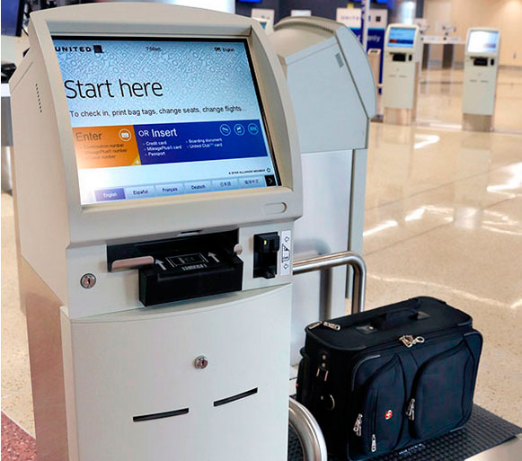 терминал оплаты сверхнормативного багажа в аэропорту Хамид (Катар)