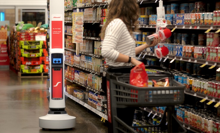 Роботизированная инвентаризация в супермаркете Schnucks