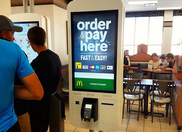 С 2020 года киоски самообслуживания будут установлены во всех ресторанах McDonald's в США