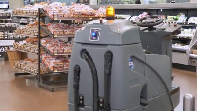 Walmart использует  в магазинах автономных роботов для очистки пола