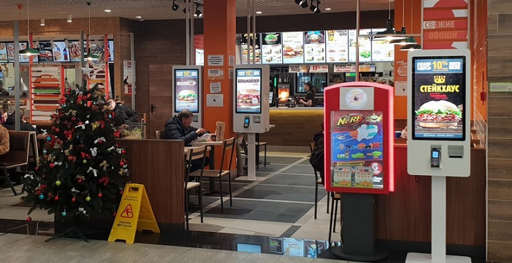 В Республике Беларусь Burger King установил двусторонние терминалы заказа от компании ТАЧПЛАТ
