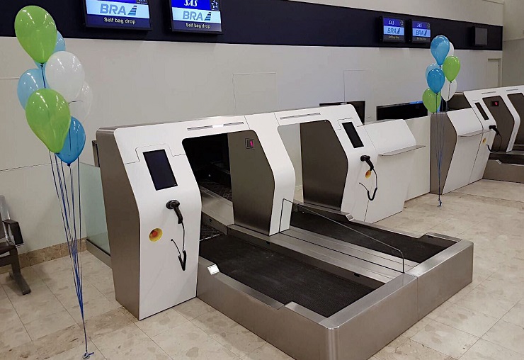 Шведский аэропорт Висби установил автоматизированные терминалы для сдачи багажа 