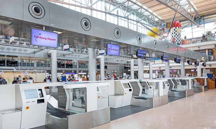 Аэропорт Гамбурга расширяет систему саморегистарции багажа