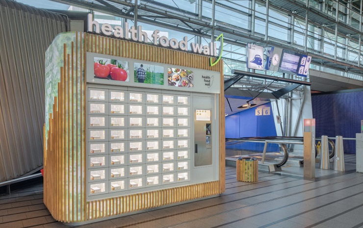 В аэропорту Скипхол установили вендинг автомат с здоровой едой