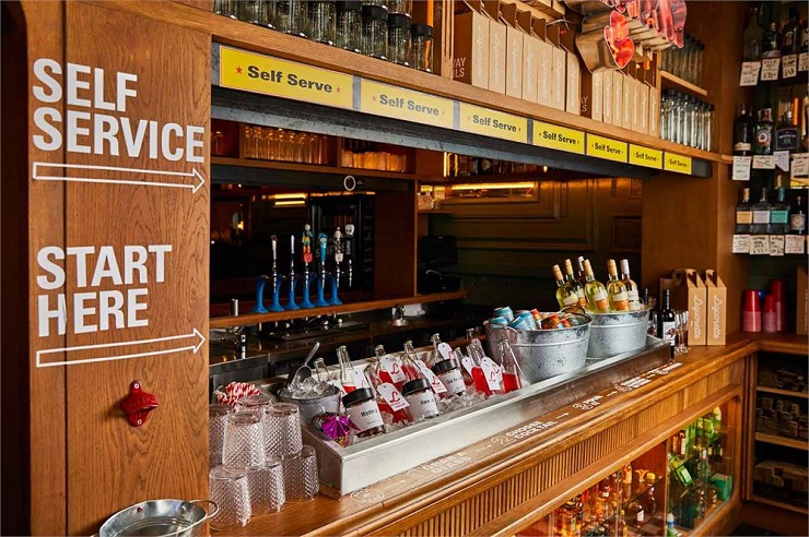 В Лондоне открылся коктейль-бар самообслуживания Liquorette