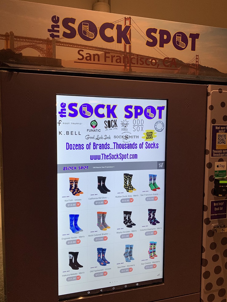 Интернет магазин по продаже носков осваивает вендинг автоматы