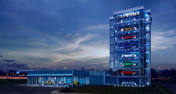 Carvana представляет свой 20-й торговый автомат в США