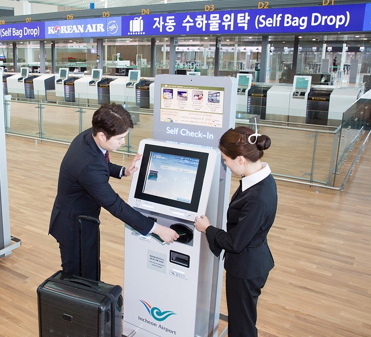Korean Air переводит эконом пассажиров на саморегистрацию в киосках