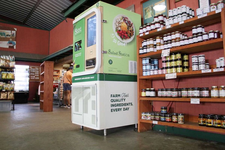 Сеть салатных роботизированных вендинг автоматов запустят в Хьюстоне