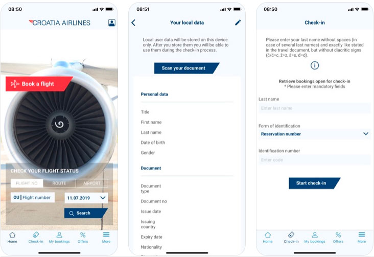 Croatia Airlines ускорила регистрацию пассажиров в приложении с помощью технологии Smart IDReader 