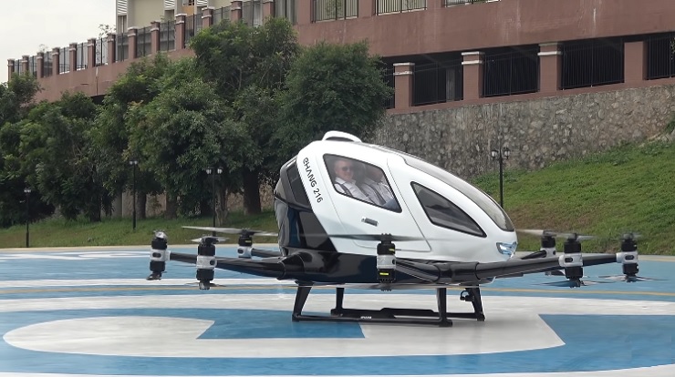 Китайский стартап Ehang готовится к запуску автономной службы воздушного такси