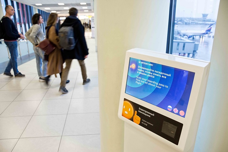 В аэропорту Шереметьево установили киоски персонального информирования