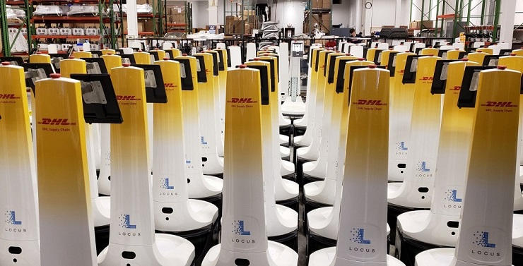DHL развертывает 1000 мобильных складских роботов в США