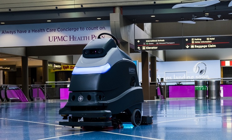 Аэропорт Питтсбурга внедряет дезинфицирующих роботов  