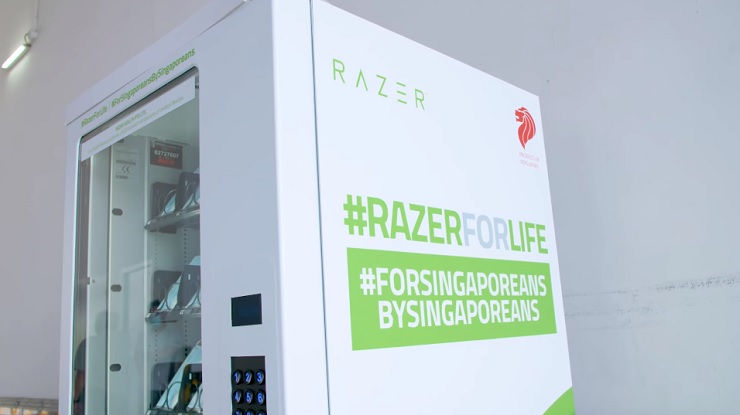 Razer установит вендинг автоматы по продаже масок в Сингапуре