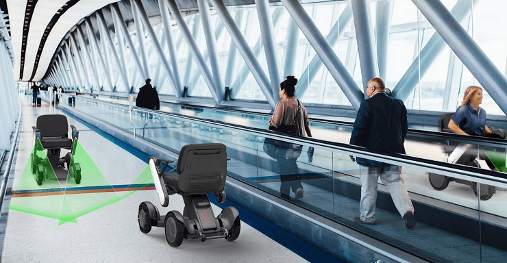 Автономные инвалидные коляски тестируют в токийском аэропорту 