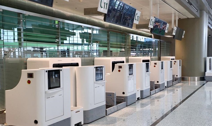 Шанхайский аэропорт Хунцяо внедряет роботов и киоски самообслуживания
