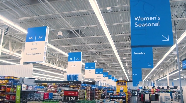 Walmart обновляет дизайн своих магазинов 
