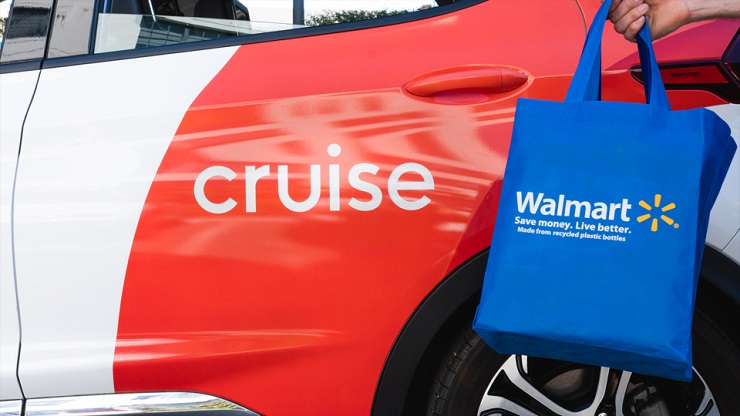 Walmart тестирует доставку беспилотными автомобилями Cruise