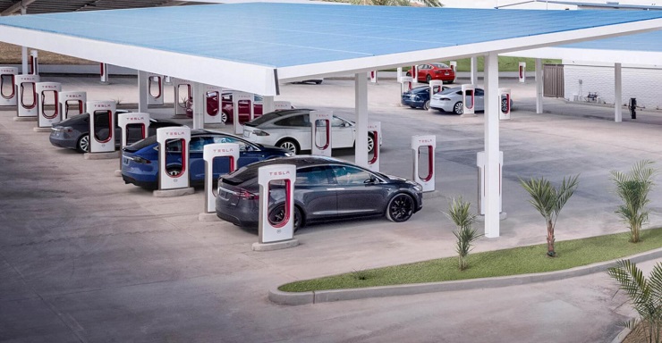 Количество зарядных станций Tesla Supercharger превысило 20 000 единиц