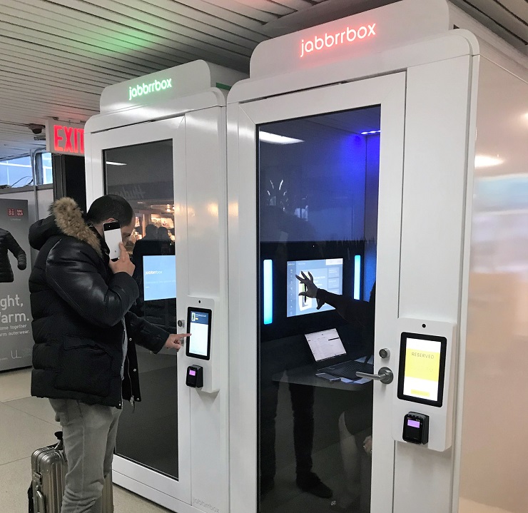 MAG USA и Jabbrrbox установят капсульные офисы самообслуживания в аэропортах США и Великобритании 