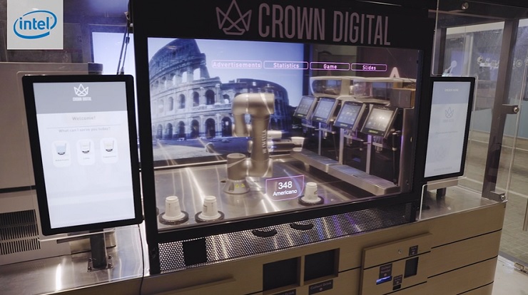 Робот-бариста приготовит кофе в баре Crown Coffee в Сигнапуре 