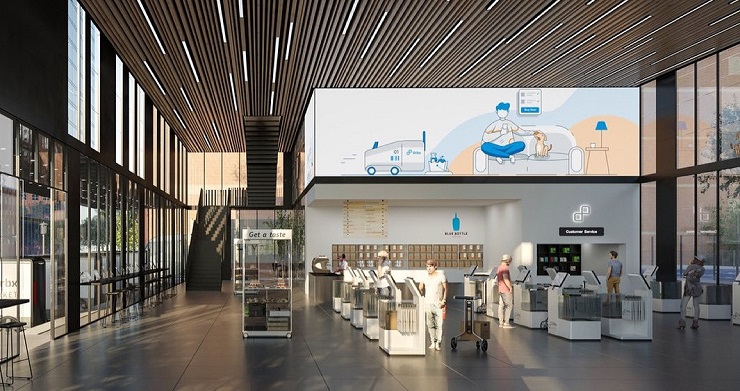 Urbx Market вертикальный автоматизированный продуктовый магазин будущего