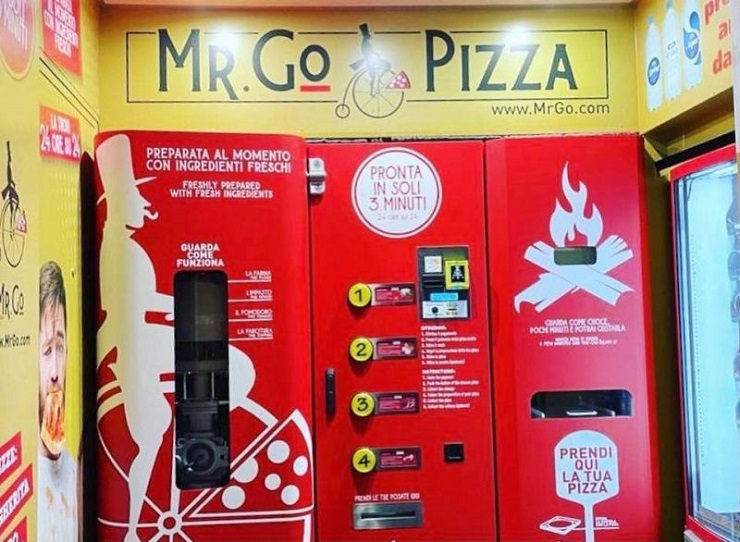 В Риме запустили пиццемат Mr.Go
