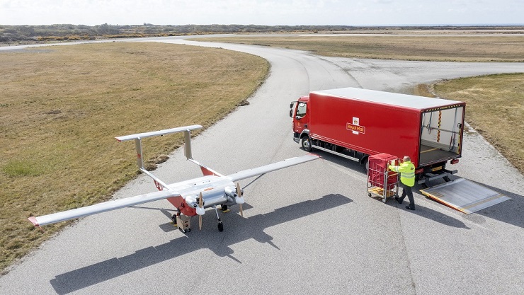 Royal Mail тестирует доставку почты дронами 