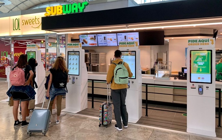 Subway внедрил киоски самообслуживания в испанском аэропорту Аликанте