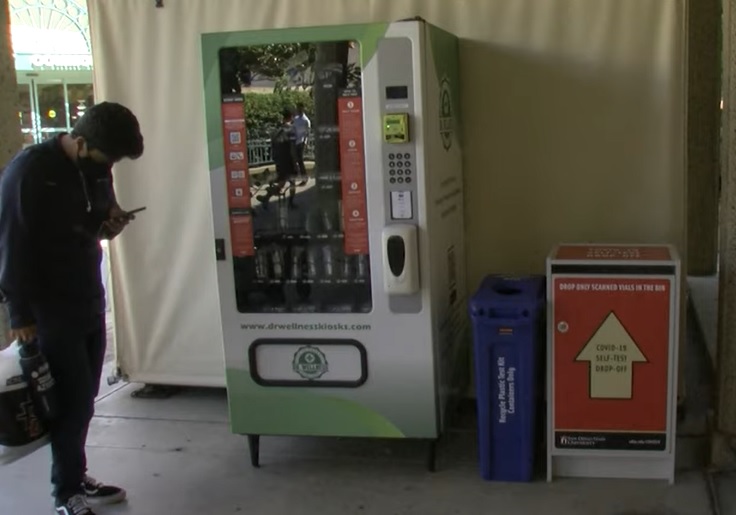 Вендинг автоматы с тестами на COVID-19 установили в Госуниверситет Сан-Диего