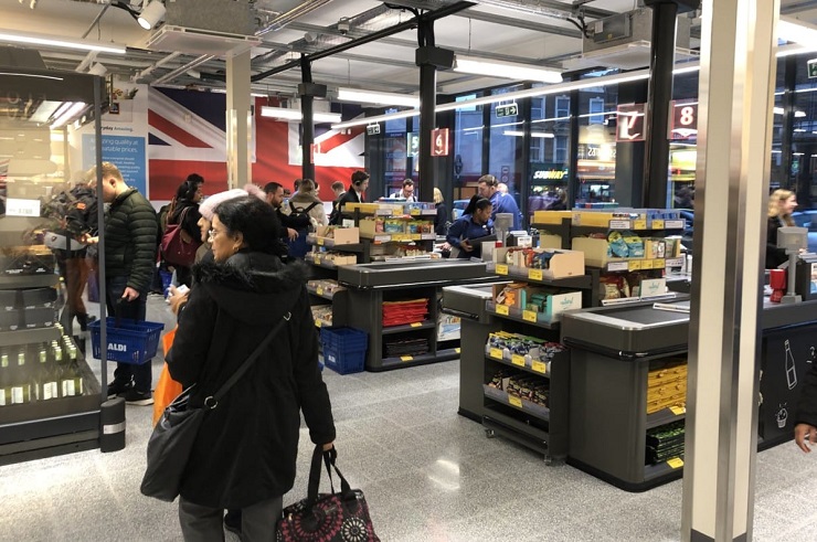 Aldi тестирует свой первый магазин без касс в Лондоне