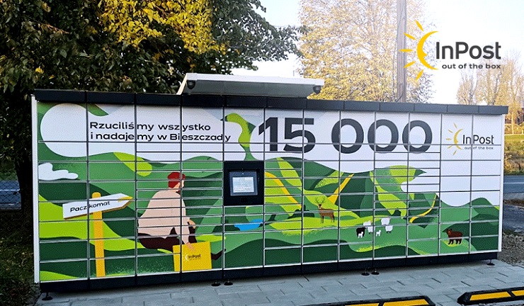 InPost расширил свою сеть посылочных автоматов в Польше до 15 000 устройств 